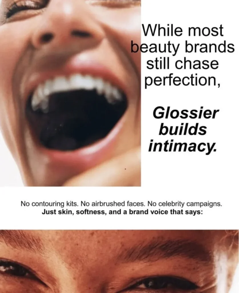 This is how Glossier didn’t sell makeup, It sold belonging.